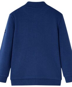 Kindervest met rits 104 marineblauw