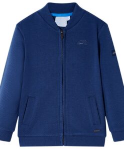 Kindervest met rits 104 marineblauw