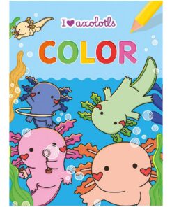 Kleurboek I Love Axelotls