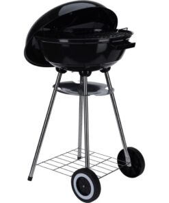 Alternative view of Kogelgrill Houtskoolbarbecue op Wielen 46 cm Zwart