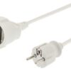 K&ouml;nig EC103F1WH Stroom Verlengkabel 3 M H05vv-f 3g1.5 Ip20 Wit