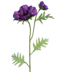 Kunstbloem Paarse Anemoon 41 cm