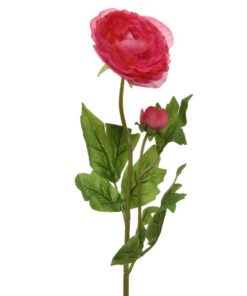 Kunstbloem Ranonkel 57 cm Rood