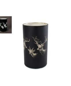 LED Sfeerverlichting Hert 9x15 cm Mat Zwart/Glas