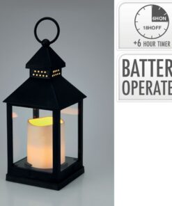 Lantaarn Met Led Kaars 23Cm
