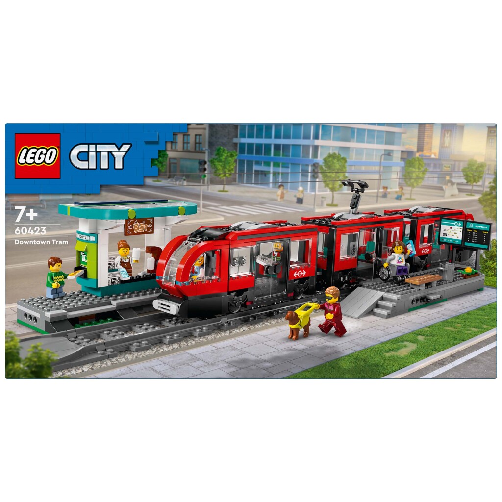 Lego City 60423 Treinen Stadstram en Station - Image 3