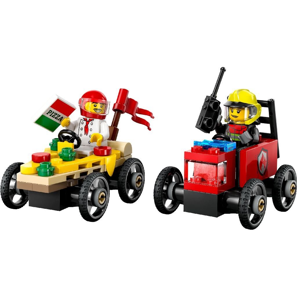 Lego City 60458 Pizzabestelwagen vs Brandweerauto - Image 2