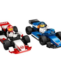 Alternative view of Lego City 60464 F1 Williams Racing en Haas F1 Racewagens