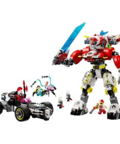 Alternative view of Lego Dreamzzz 71497 Coopers Tijgermecha en Zero's Hot Rod Auto