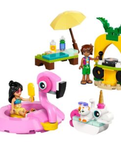 Alternative view of Lego Friends 42658 Zwembadfeestje met Flamingo en Eenhoorn