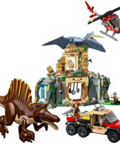 Alternative view of Lego Jurassic World 76976 Spinosaurus en Quetzalcoatlus Luchtmissie