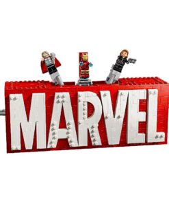 Alternative view of Lego Super Heroes 76313 Marvel Logo en Minifiguren