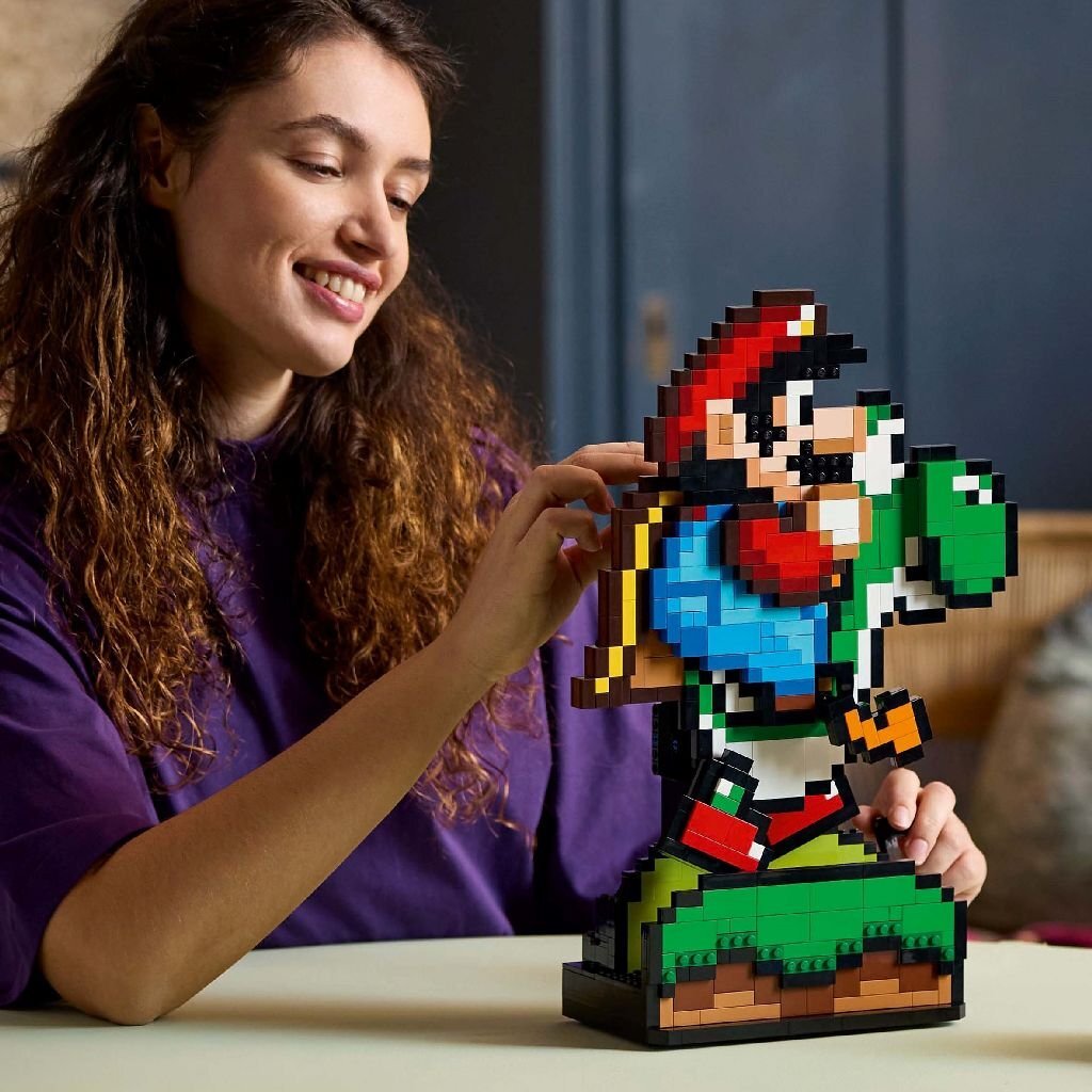 Lego Super Mario 71438 Mario en Yoshi Displaymodel - Image 4