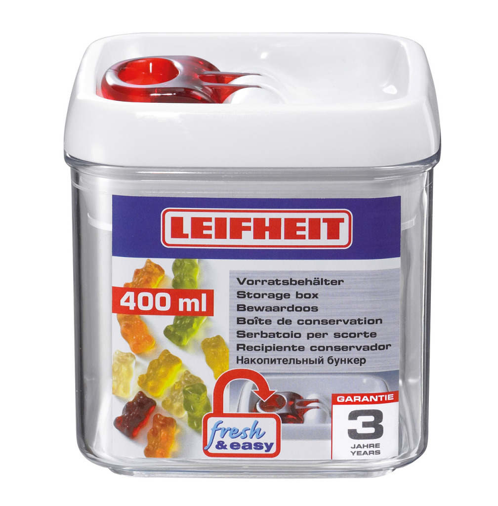 Leifheit 31207 Voorraadbus Fresh & Easy Hoekig 400Ml - Image 2