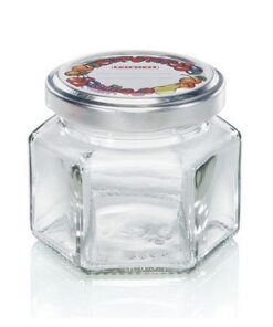 Leifheit 3209 Jampot Zeshoekig 106 ml Glas/Zilver