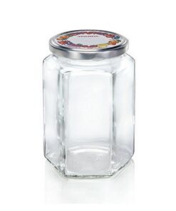 Leifheit 3211 Jampot Zeshoekig 770 ml Glas/Zilver