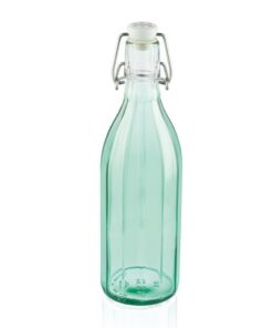 Leifheit 36322 Glazen Facetfles 0.5L Transparant/Groen