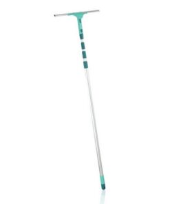 Leifheit 51426 Powerslide Raamwisser met Telescoopsteel en Microfiber Overtrek 40 cm