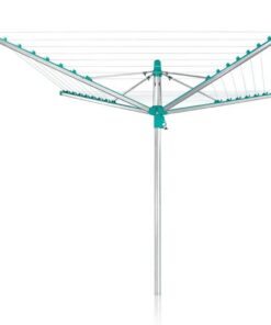 Leifheit 85285 Linomatic 400 Easy Droogmolen 40 m Drooglengte Turquoise/Zilver