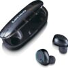 Lenco EPB410 Bluetooth IPX4 TWS Earphone met Powerbank Zwart