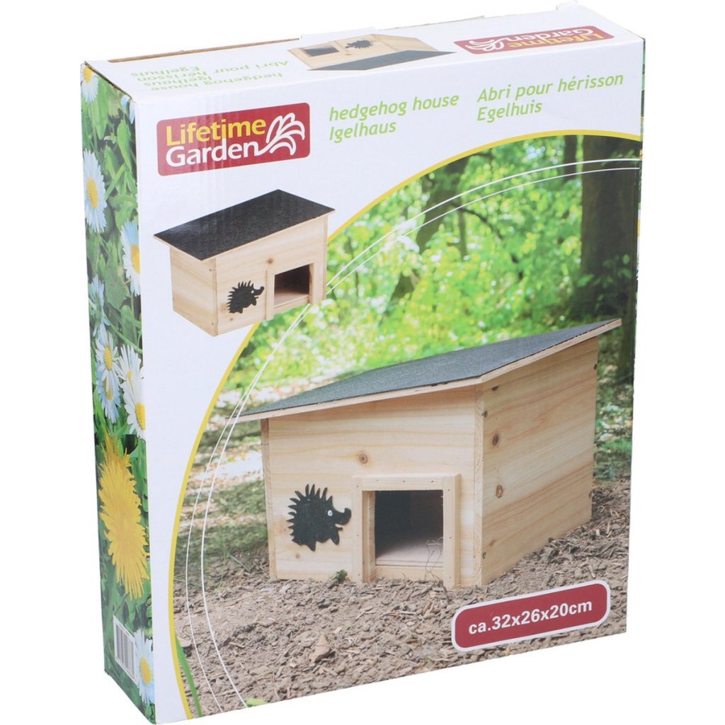 Lifetime Garden Houten Egelhuis 32x26x20 cm - Image 3