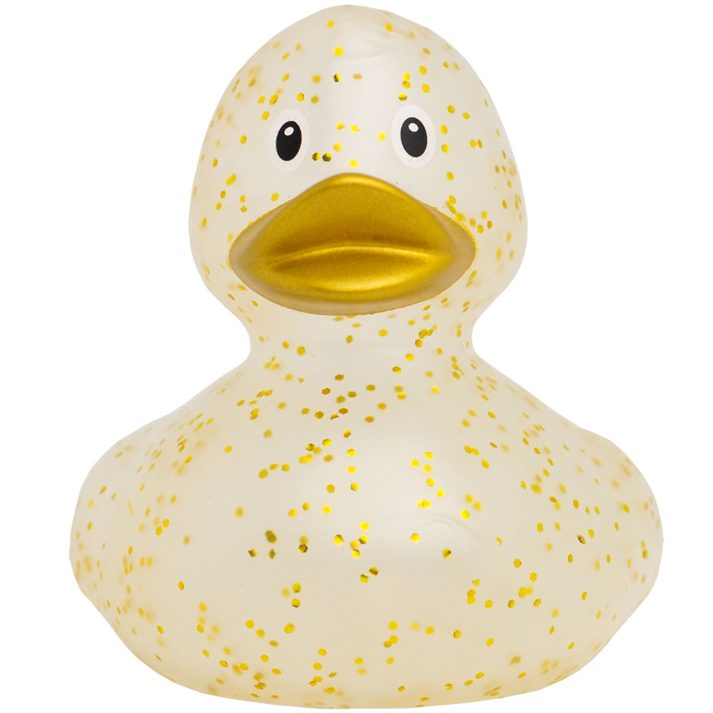 Lilalu Gouden Glitter Badeend - Image 2