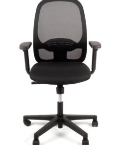 Alternative view of Linea Fabbrica Grace 01 Zwart/Zwart Bureaustoel met 1D Armleuning