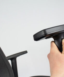 Alternative view of Linea Fabbrica New Malice 01 Zwart/Zwart Bureaustoel met 1D Armleuning