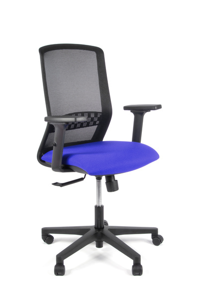 Linea Fabbrica Tekna 01 Zwart/Blauw Bureaustoel met 2D Armleuning - Image 2