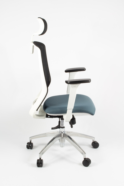 Linea Fabbrica Tekna White 01/PT Zwart/Antraciet Bureaustoel met 3D Armleuning + Hoofdsteun - Image 5