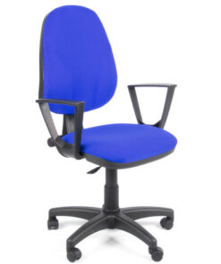 Alternative view of Linea Fabbrica Tiger 01 Blauw/Blauw Bureaustoel met Armleuning