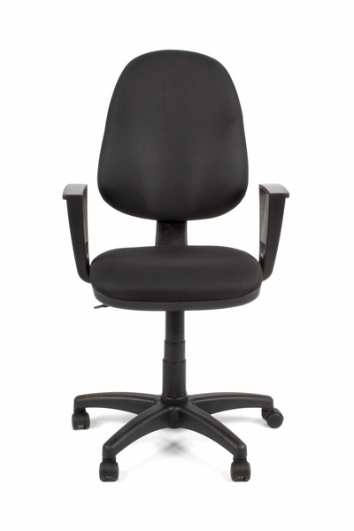 Linea Fabbrica Tiger 01 Zwart/Zwart Bureaustoel met Armleuning - Image 3