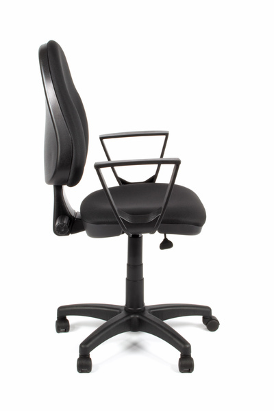 Linea Fabbrica Tiger 01 Zwart/Zwart Bureaustoel met Armleuning - Image 4