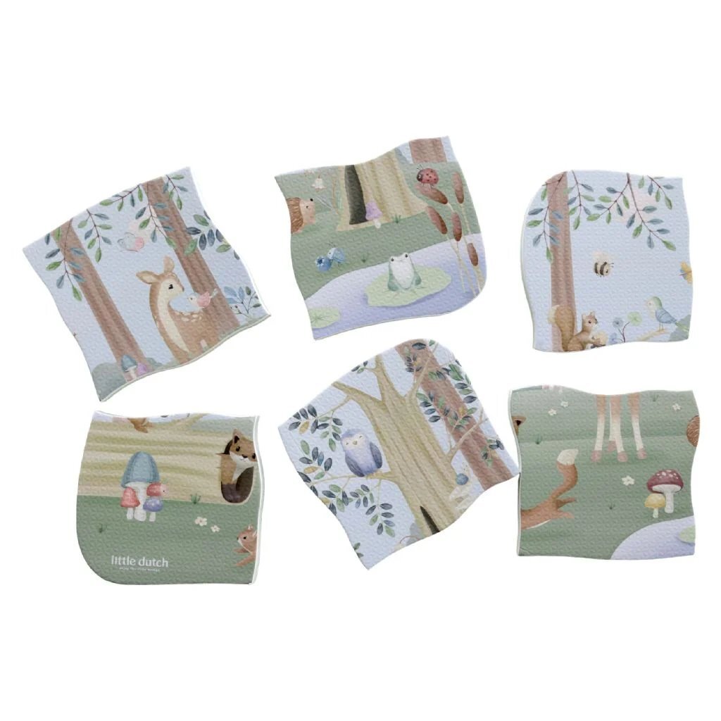 Little Dutch Forest Friends Bad Puzzel 6 Stukjes - Image 3