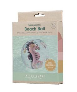 Alternative view of Little Dutch Ocean Dreams 3D Strandbal Zeepaardje 35 cm