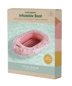 Alternative view of Little Dutch Ocean Dreams Opblaasboot 100x67 cm Roze