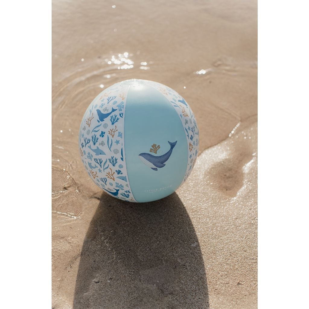 Little Dutch Ocean Dreams Strandbal 35 cm Blauw - Image 3