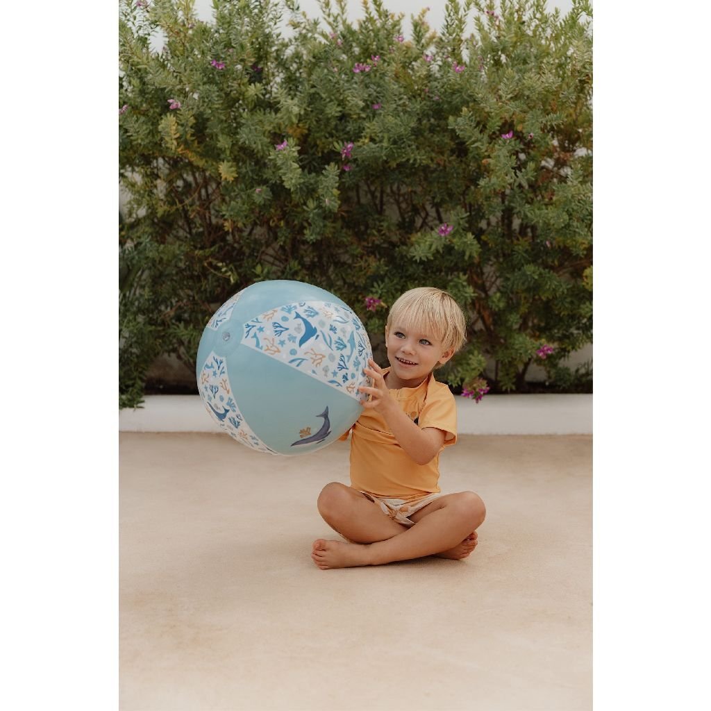 Little Dutch Ocean Dreams Strandbal 35 cm Blauw - Image 4