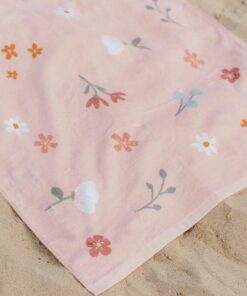 Alternative view of Little Dutch Pink Flowers Strandlaken 60x120 cm Lichtroze