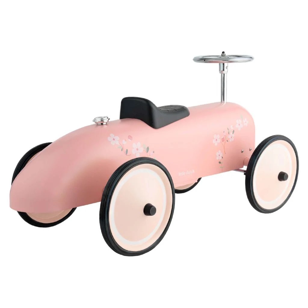 Little Dutch Retro Loopauto 75x40x40 cm Roze - Image 2