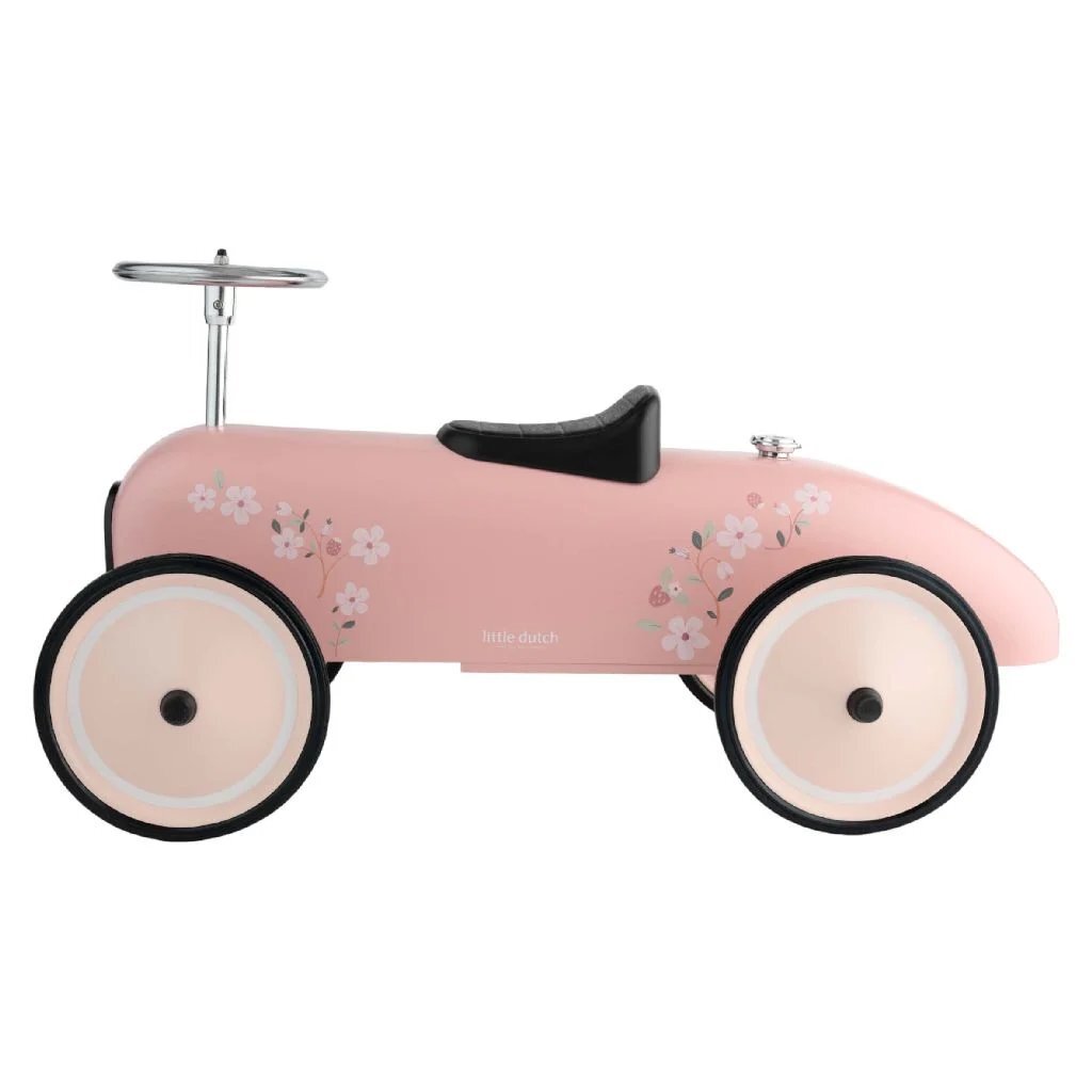 Little Dutch Retro Loopauto 75x40x40 cm Roze - Image 3