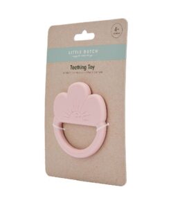 Alternative view of Little Dutch Siliconen Bijtring Bloem Roze