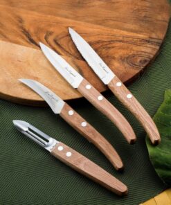 Alternative view of Lou Laguiole Messenset 4-delig RVS/Hout