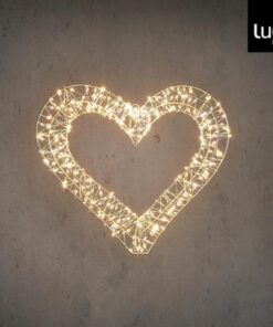 Luca Lighting LED Hart + Timer 35x35x5 cm Wit Licht