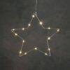 Lumineo LED Ster 20 LEDs 45 cm Warm Wit Licht Zilver