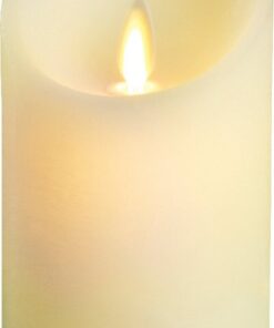 Lumineo Led Kaars Dans Vlam 10 Cm Creme
