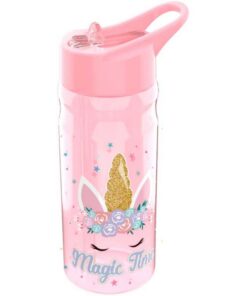 Lunch Buddies Waterfles Eenhoorn 600 ml Roze