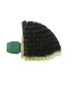 Luva Ragebol Zwart-Wit Kunsthaar met Steelhouder