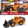 Majorette Grand Series Volvo Wiellader Constructie Metaal Licht en Geluid 21 cm Speelgoedvoertuig
