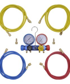 Manometer 4-richtingen set in opbergkoffer